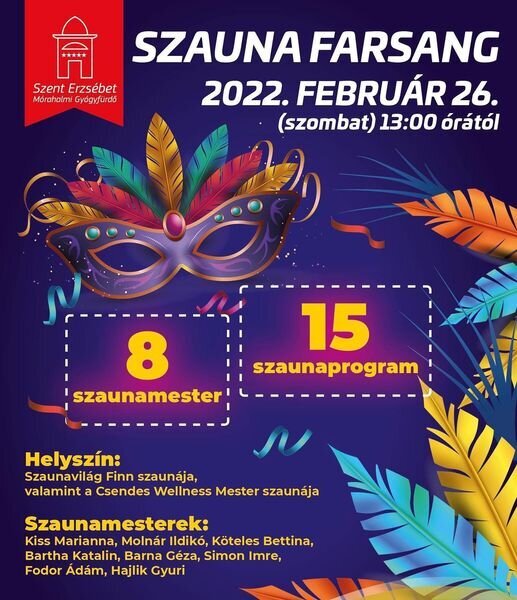 Szauna Farsang a gyógyfürdőben