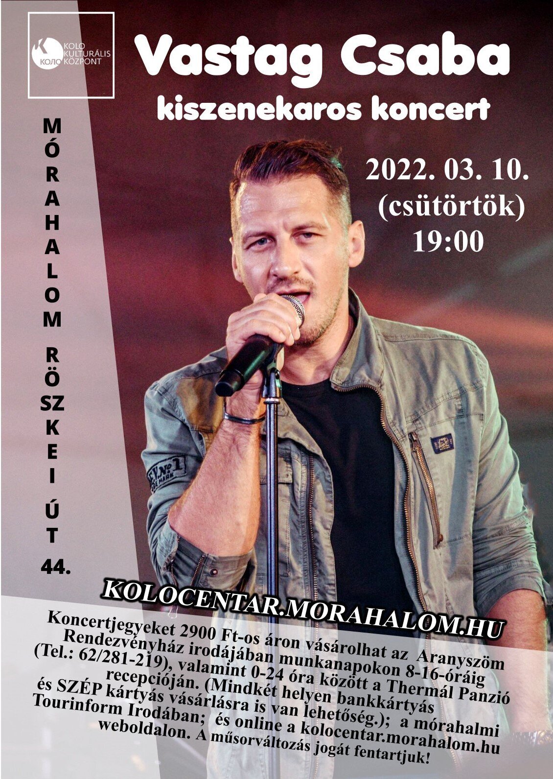 Vastag Csaba kiszenekaros koncert