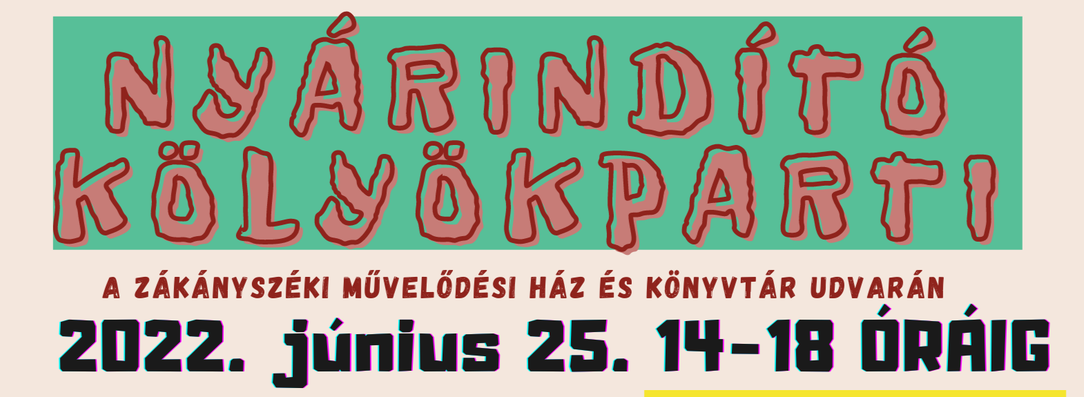 Nyárindító Kölyökparti Zákányszék