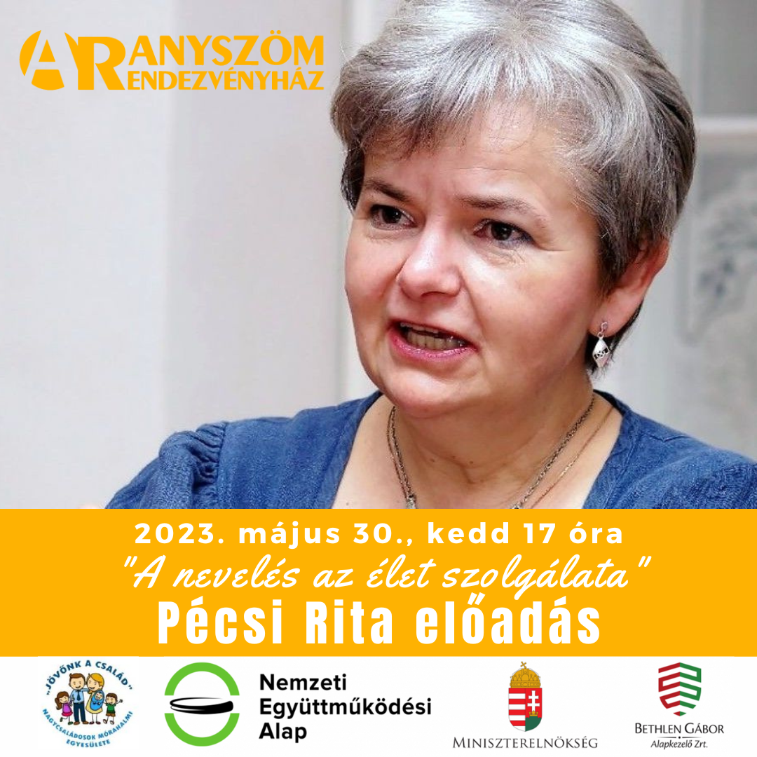 Pécsi Rita előadása az Aranyszömben