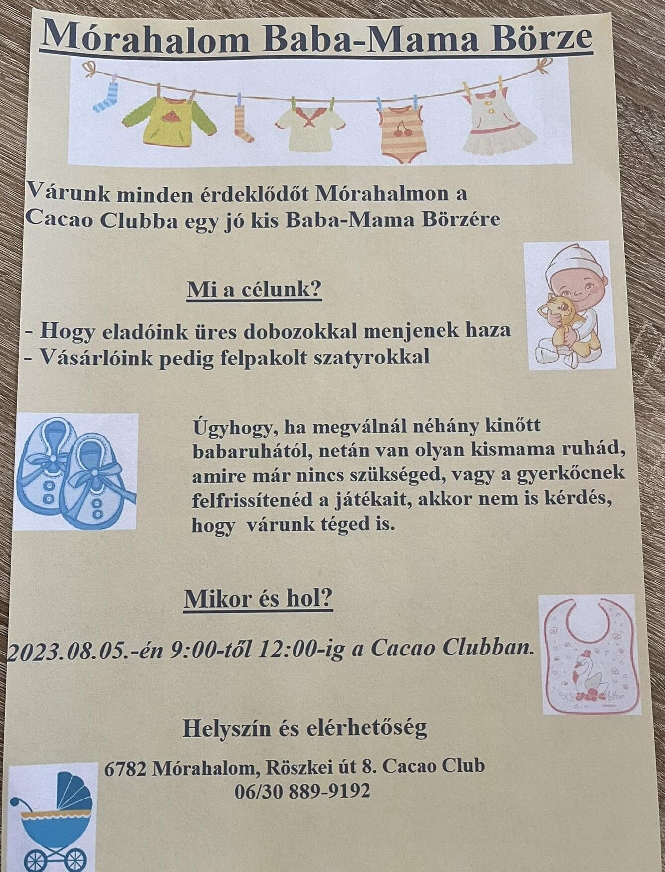 Baba-mama börze Mórahalmon