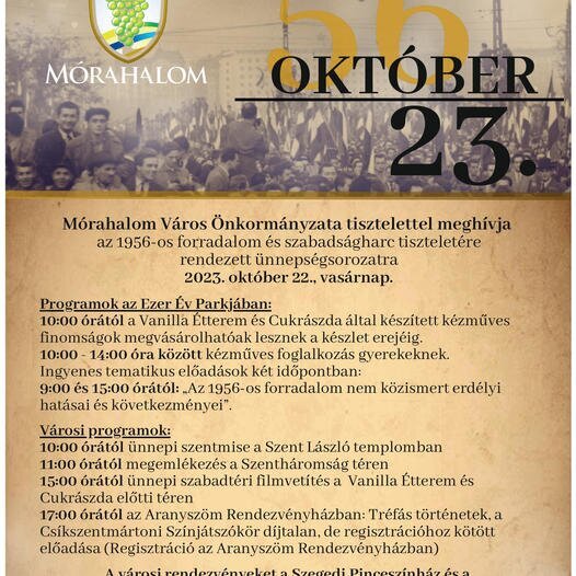 Ha október, akkor 1956-ra emlékezés az Ezer Év Parkjában is!