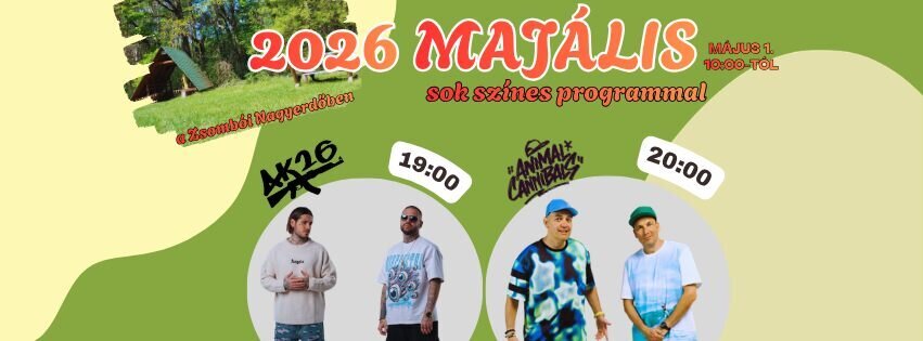 Zsombói majális programplakátja