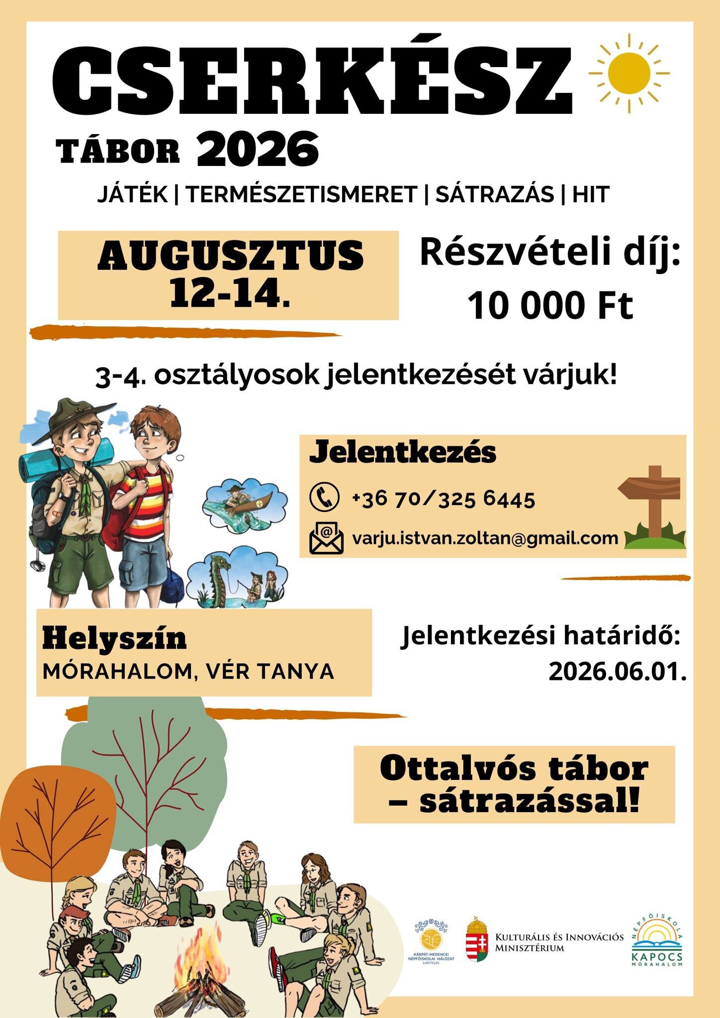 Cserkész tábor 2026.