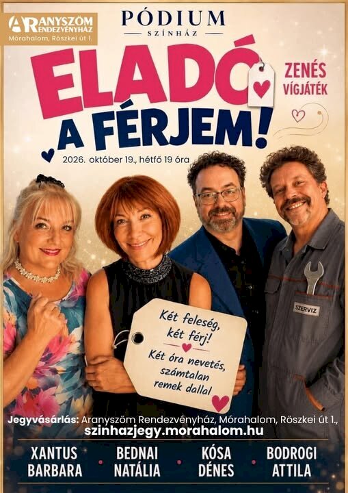 Eladó a férjem - zenés vígjáték