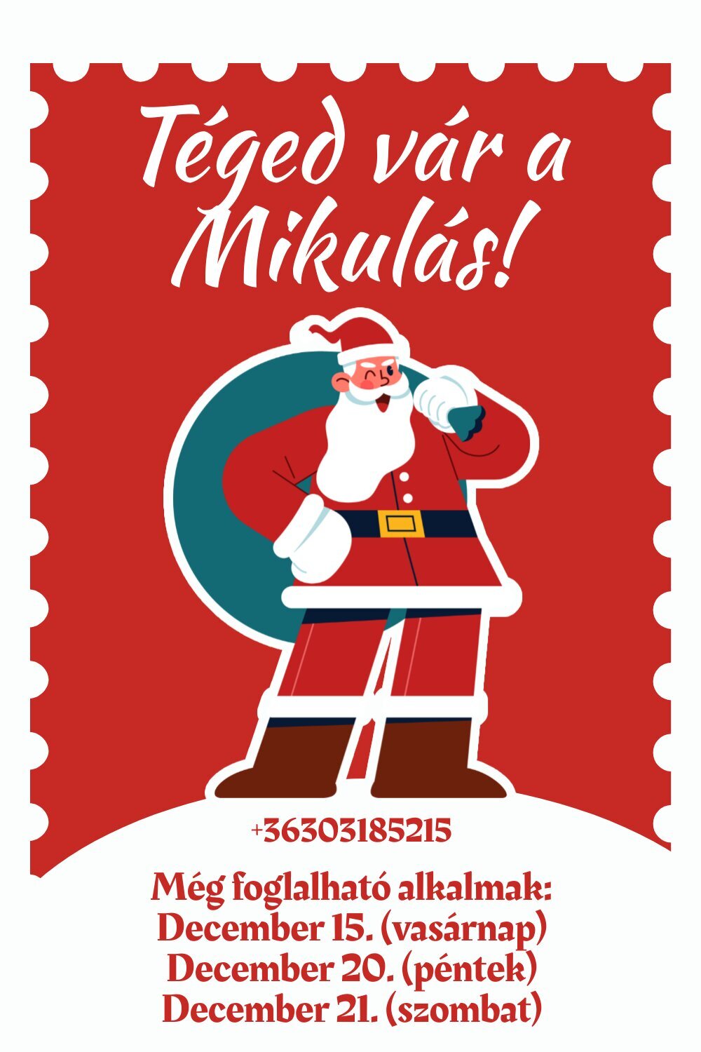 VÁR A MIKULÁS AZ EZER ÉV PARKJÁBAN, A CSODÁS ÉLMÉNYEK HÁZÁBAN: