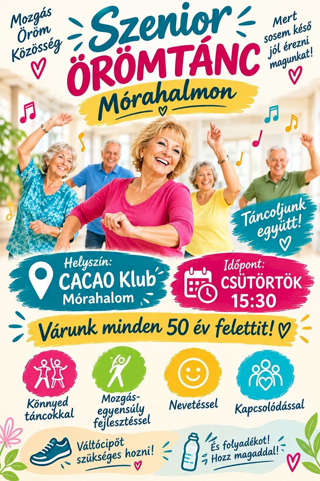 Szenior örömtánc Mórahalmon