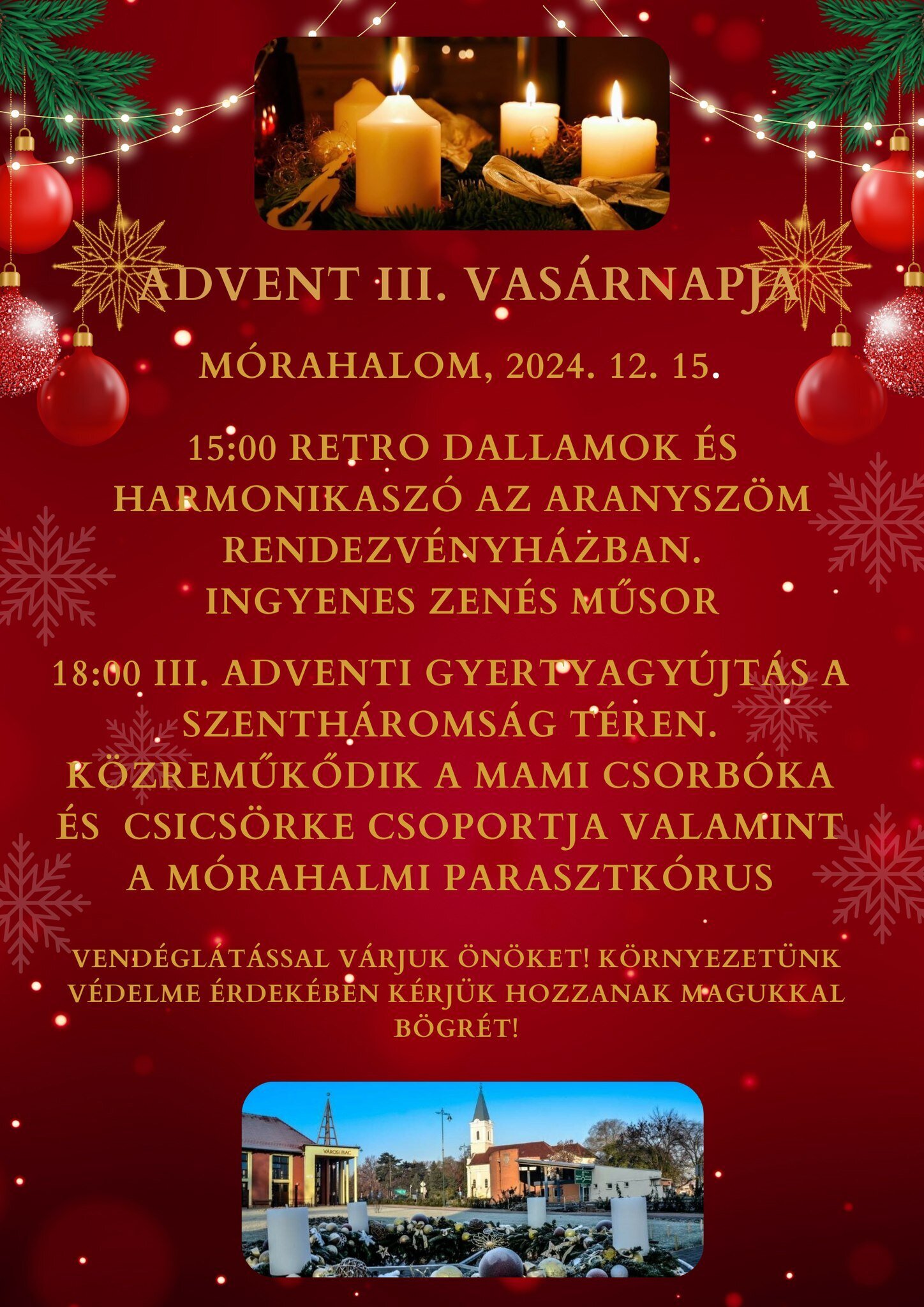 Vasárnap is várunk mindenkit III. Adventi programjainkra