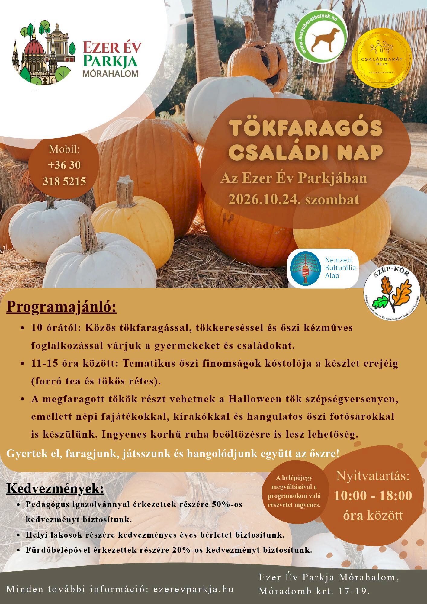 Családi program az őszi szünetre