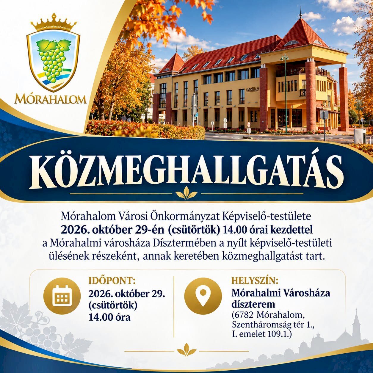 Közmeghallgatás Mórahalmon