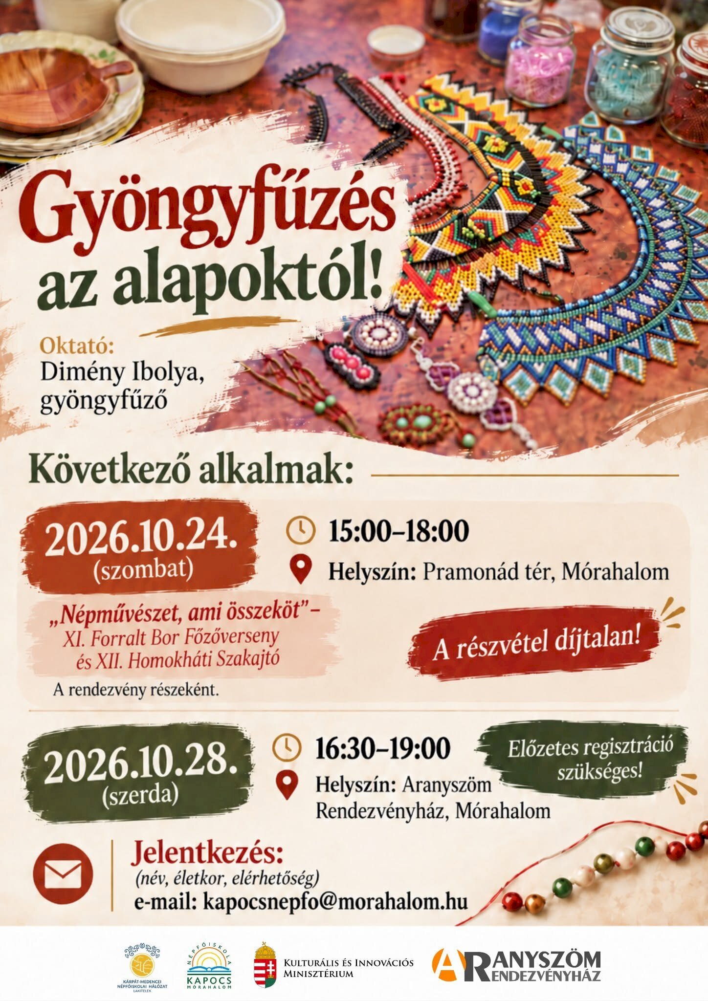 Gyöngyfűzés az alapoktól – folytatjuk!