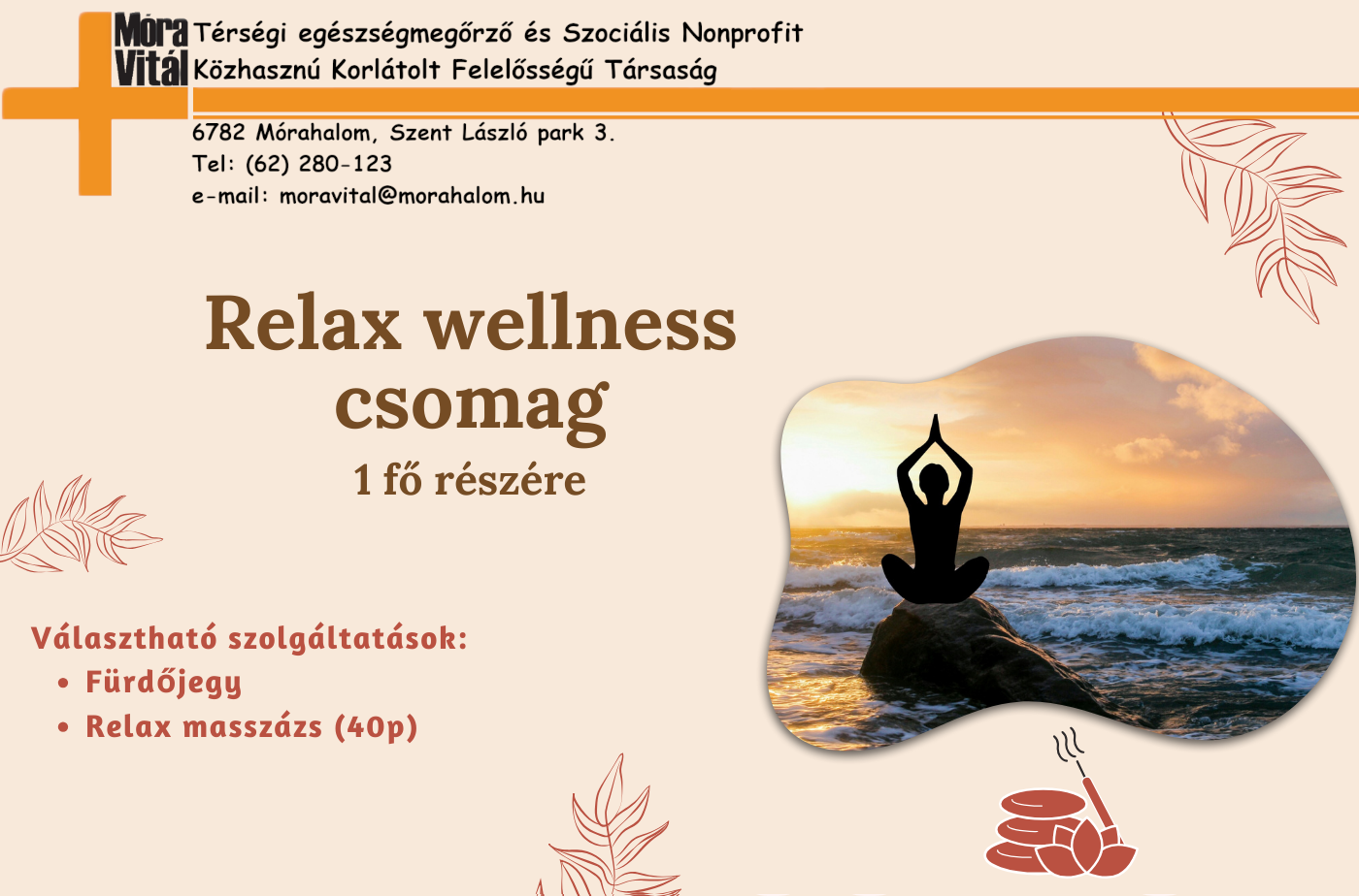 Relax wellness csomag - 1 fő részére